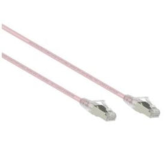 2Mt C6A F/UTP Patchlead Pink Snagless LSZH Slim