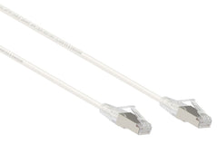 0.5Mt C6A F/UTP Patchlead White Snagless LSZH Slim