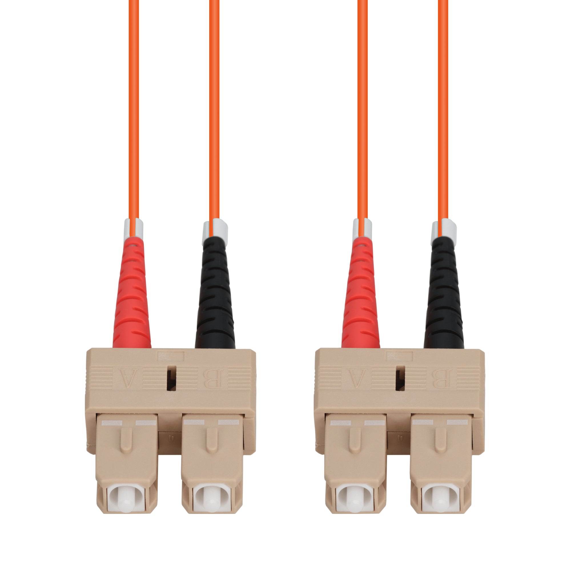 Patch Lead 2m OM1 SC - SC Duplex Orange 3mm LSZH