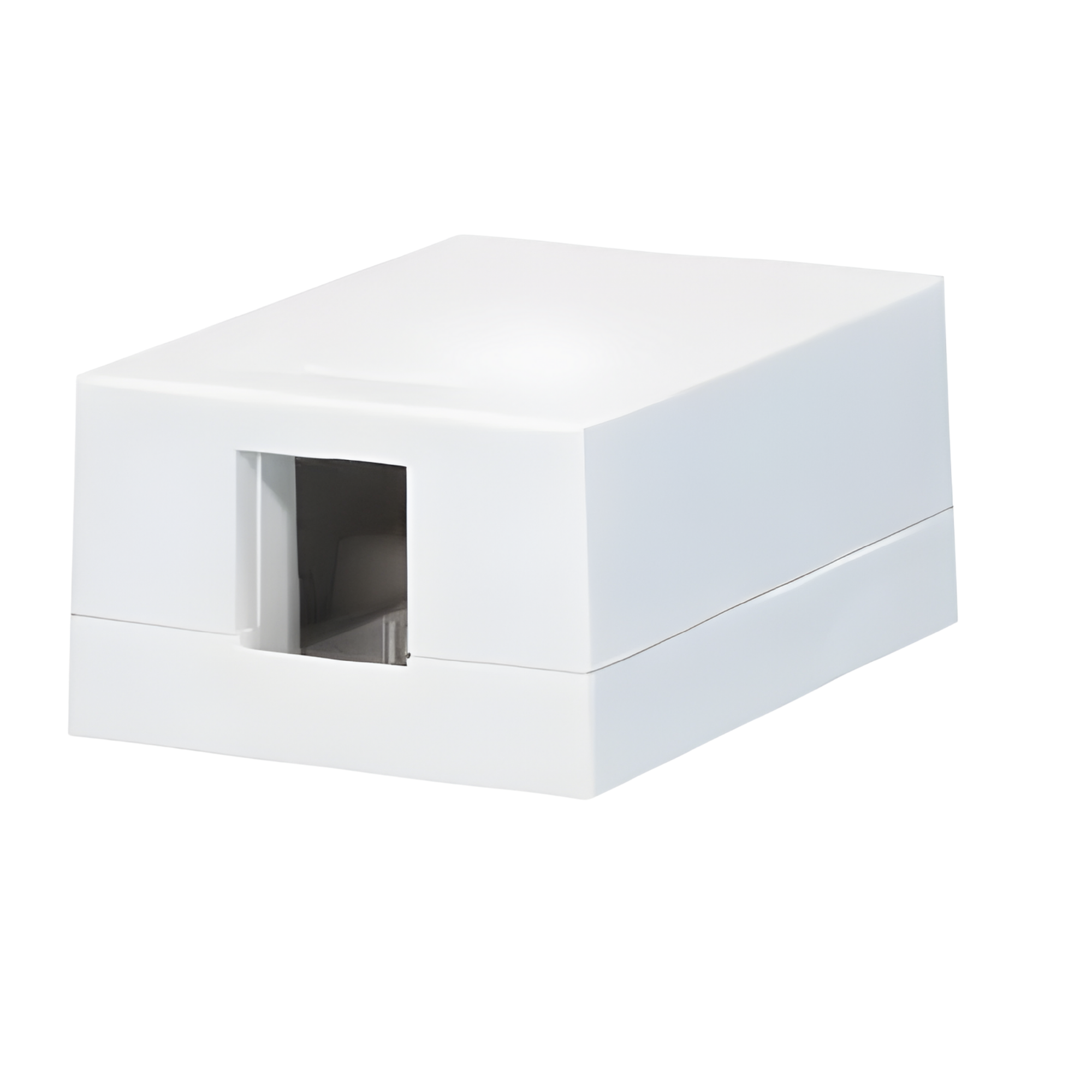 S/EDGE 1 Way Universal Surface Mount Box - White