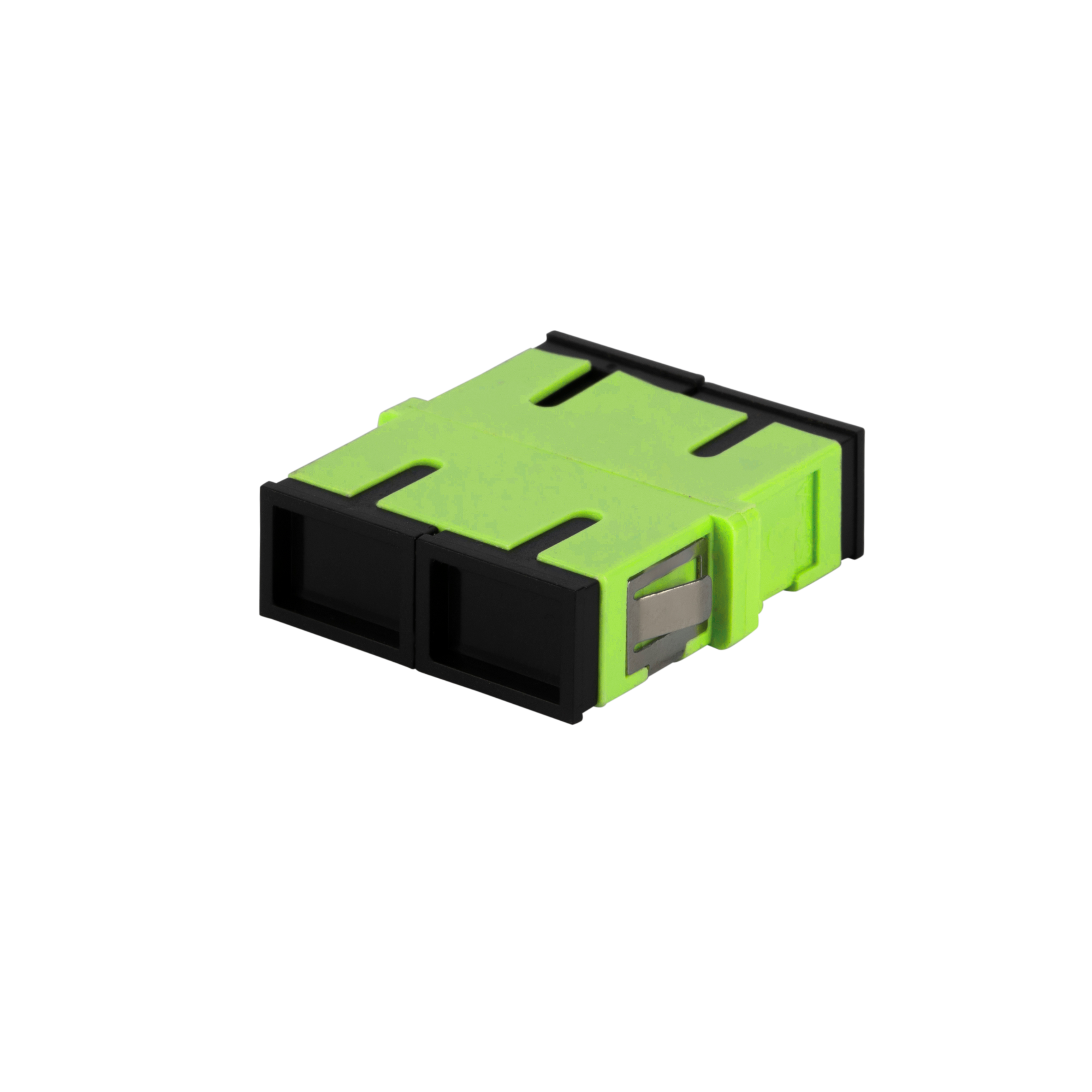 Adapter: SC Duplex OM5 Reduced Flange,IL≤0.15dB, Lime Green