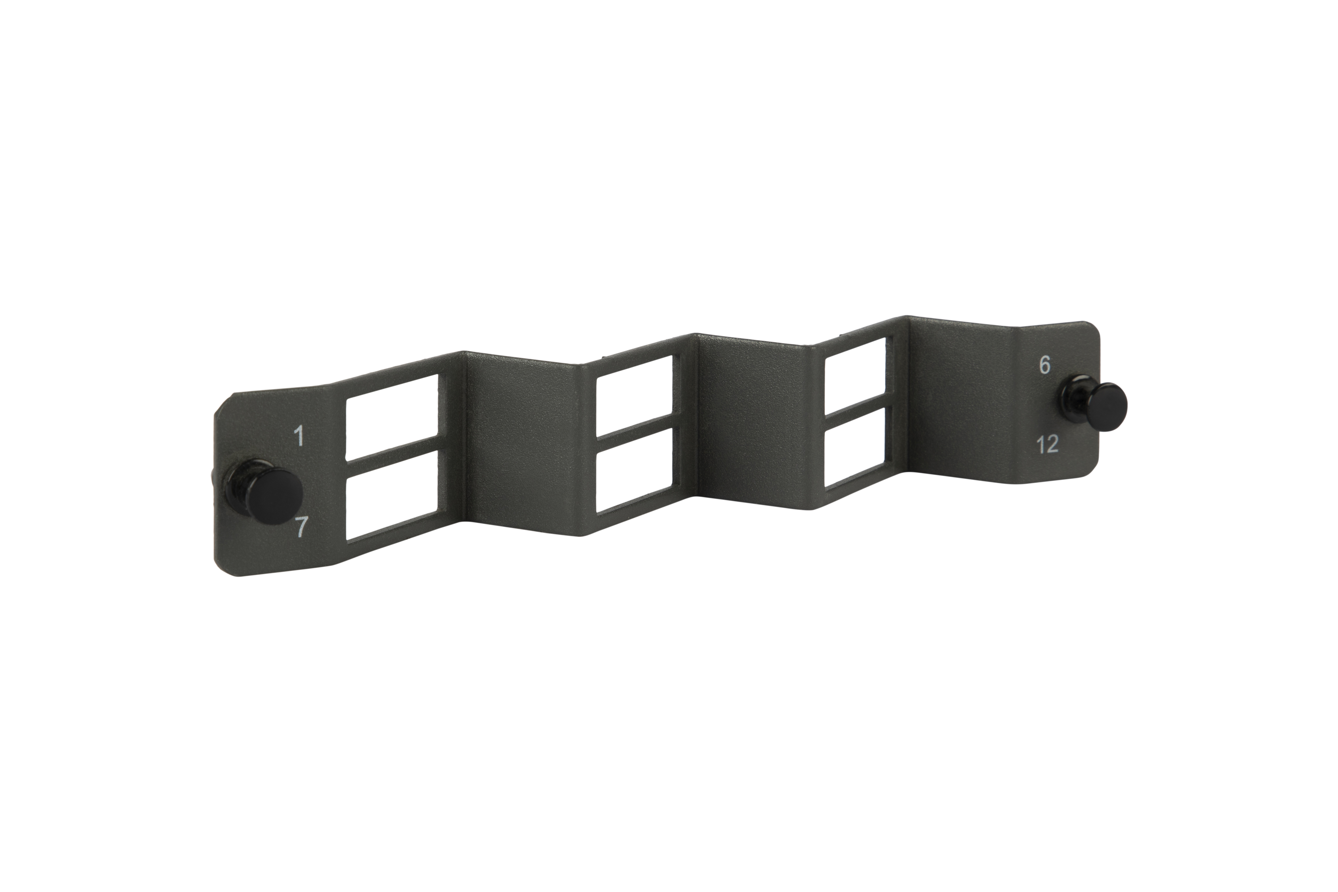 Faceplate: SC Duplex 6P 1-12 Angled Right